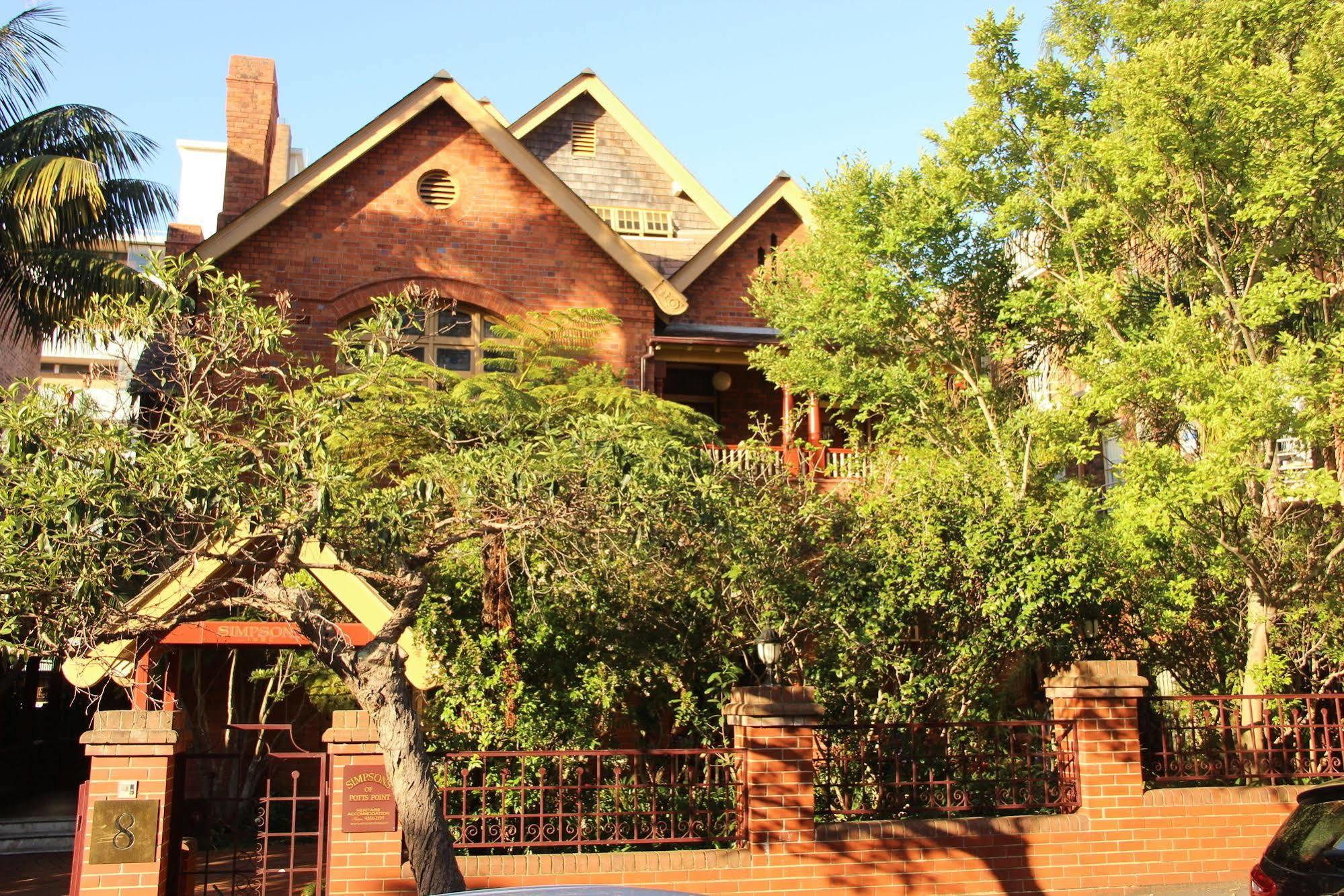 Hotel Simpsons Of Potts Point Sydney Exterior foto